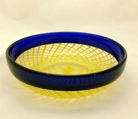 Custom Made Blown Glass Reticello Bowl
