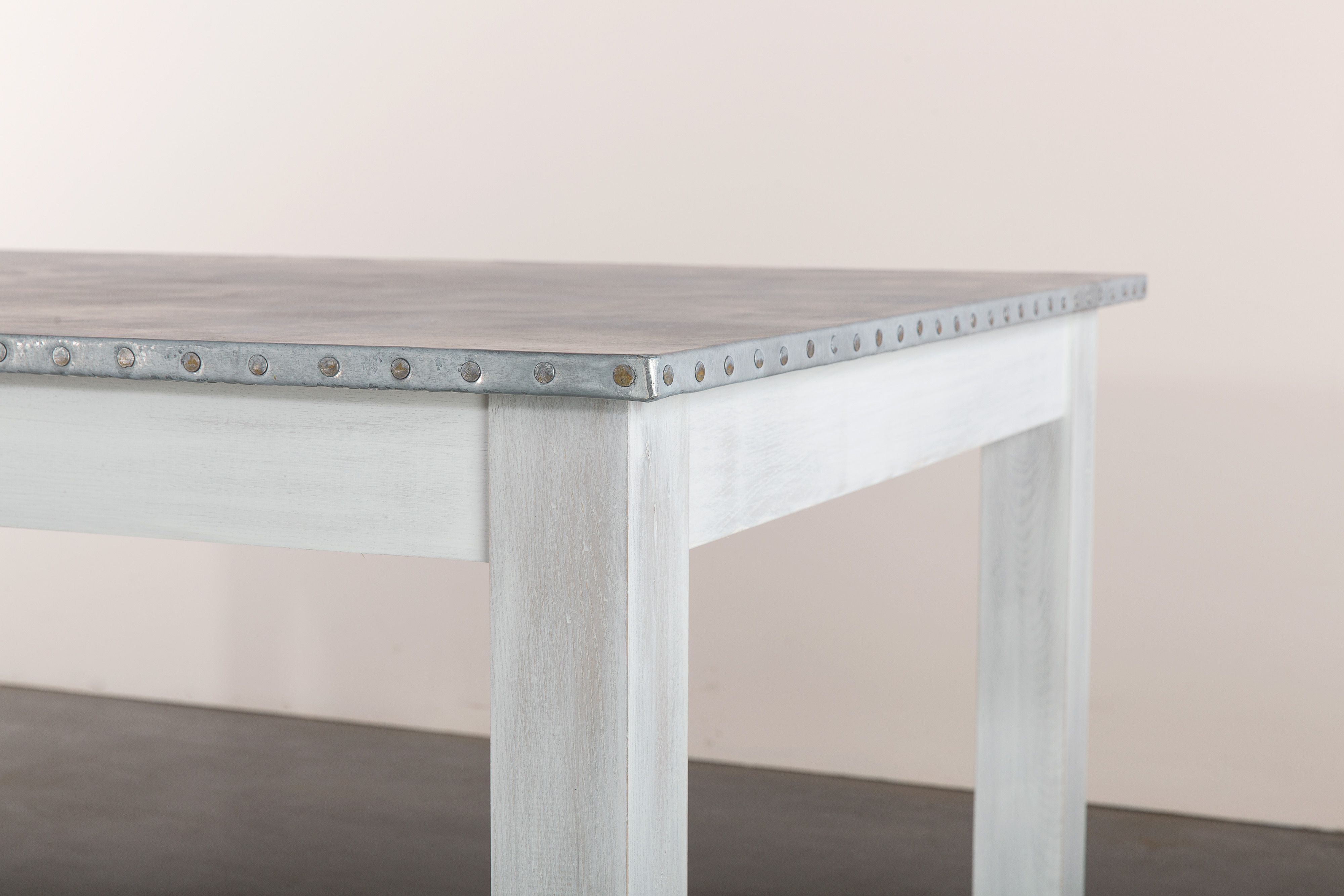 Buy Handmade Zinc Table Zinc Dining Table Jamestown Zinc Top Dining