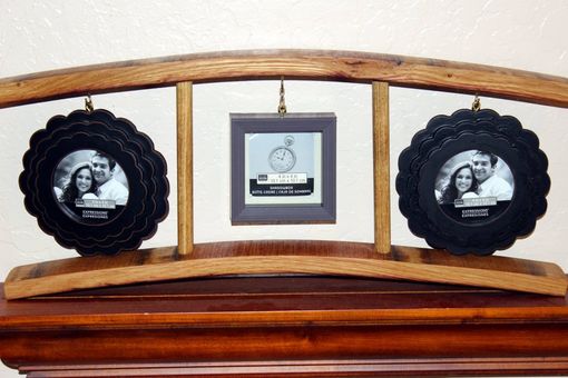 Custom Made Wine Stave Triple Floating Frame