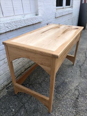 Custom Made Beautiful Desk, Side Table, Foyer Table, Simple Details, Cherry And Maple, Ready To Go Active