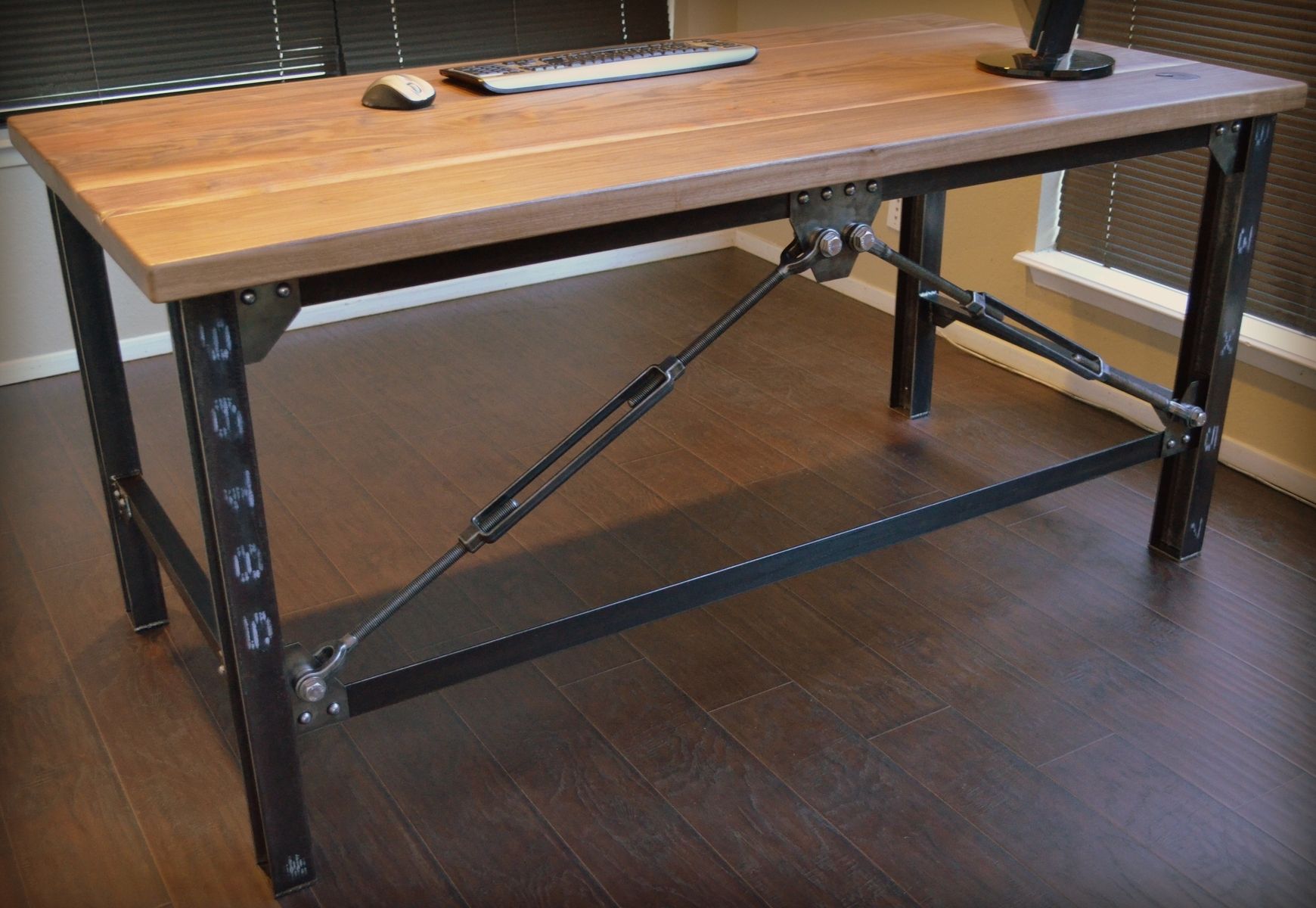 Custom Made Industrial Executive Desk by Urban Industrial Works