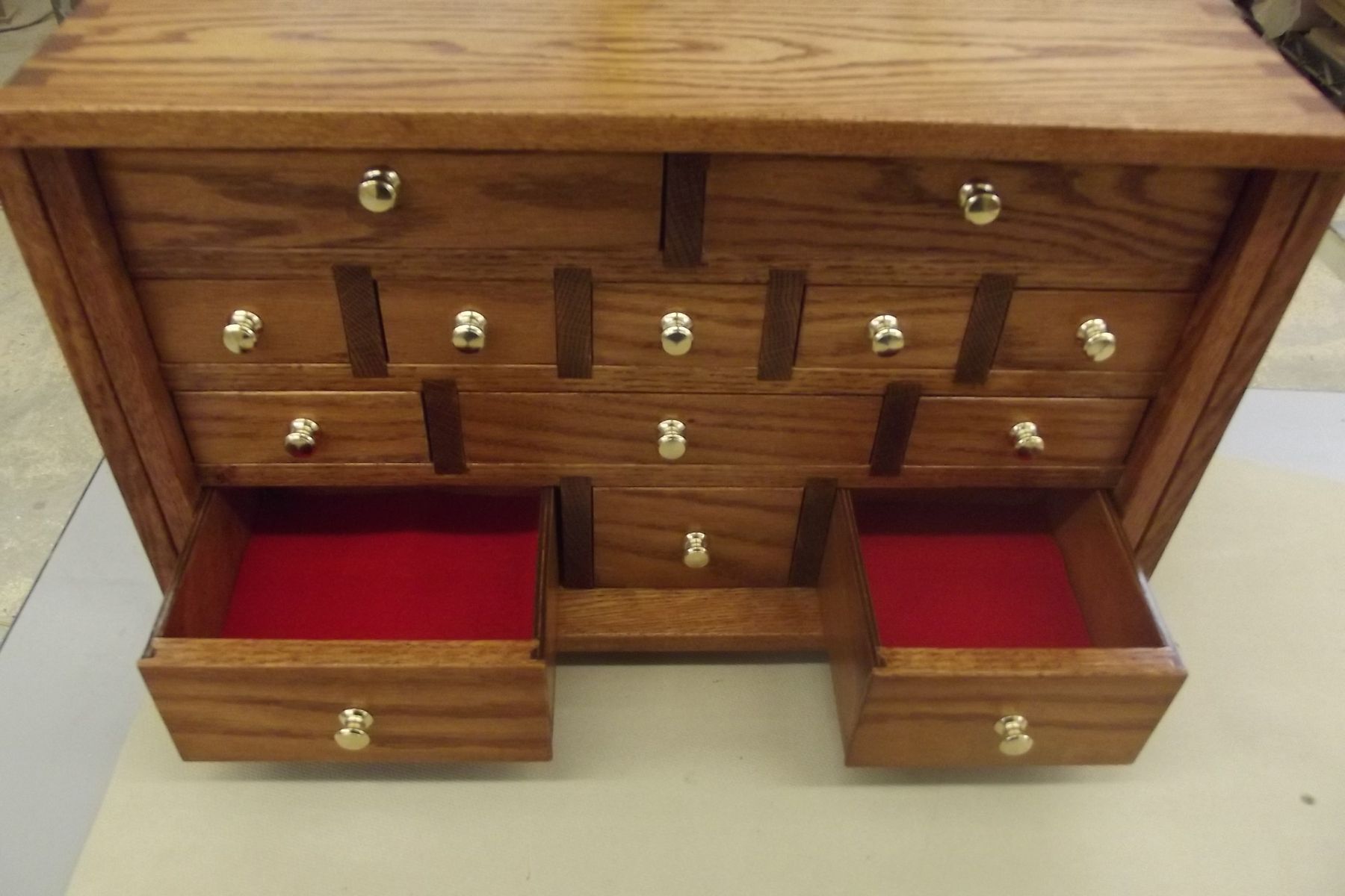 Handmade Locking MultiDrawer (Or Apothecary Style) Jewelry Box by