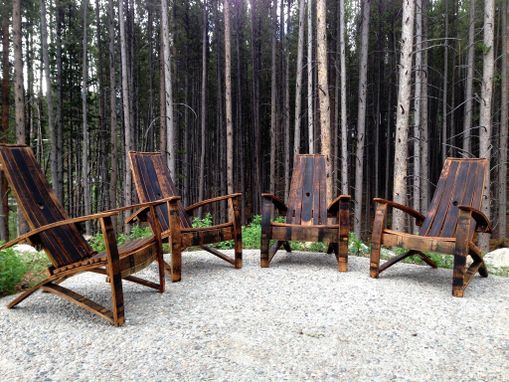 Custom Made Lillian - Wine/Whiskey Barrel Adirondack Chair