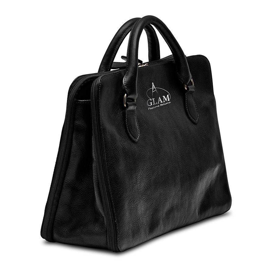 Hand Crafted Elegant Leather Handbag, Made In Italy, by MKN Italy, LLC