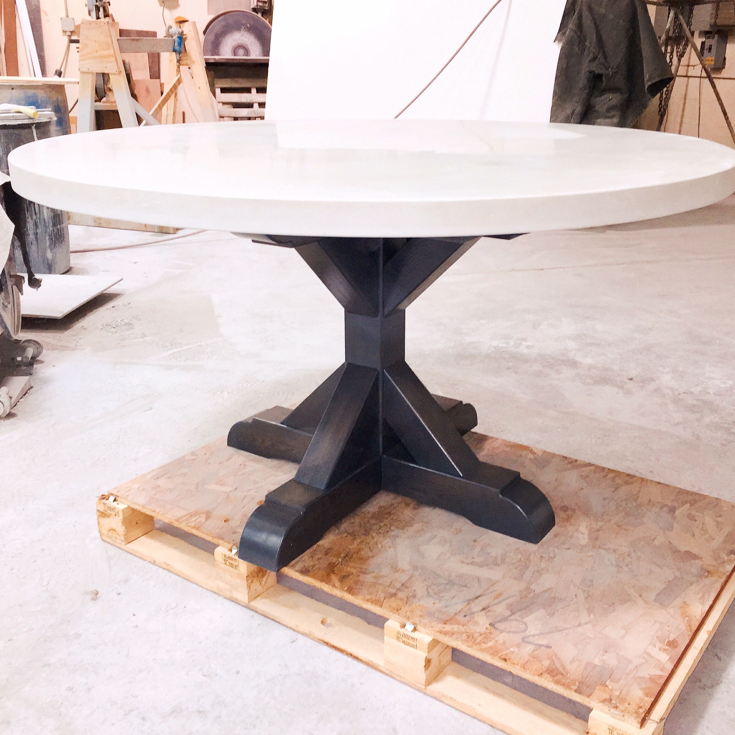 Hand Crafted Concrete Dining Table by 910 Castings ...