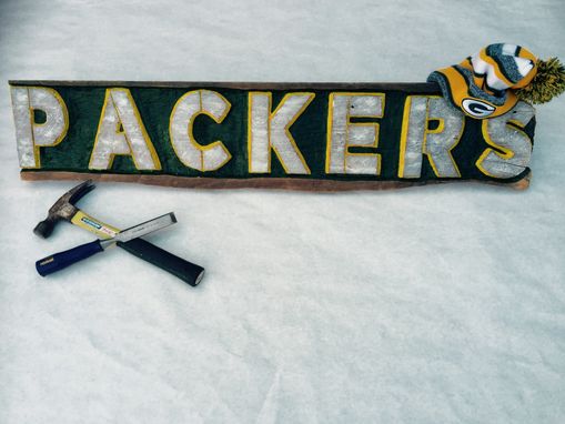 Custom Made Packers Hand Carved/Painted Signs