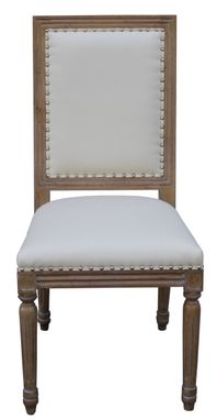 Custom Made Classic Custom Wood And Upholstered Dining Chair
