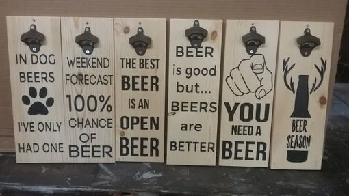 Custom Made Beer Bottle Openrs, Bottle Openers