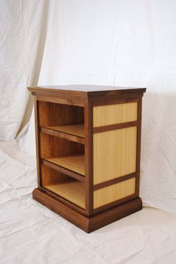 Custom Made Walnut And Quartersawn Oak Cabinets