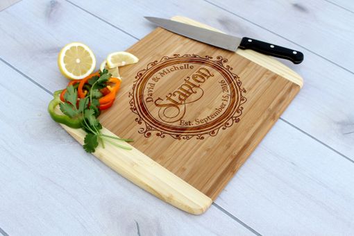 Custom Made Personalized Cutting Board, Engraved Cutting Board, Custom Wedding Gift – Cb-Bam-Stanton
