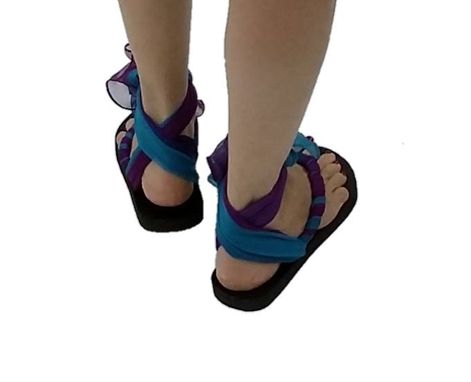 Custom Made Sensationwear Custom Scarf Ankle Tie Flip Flops For Women