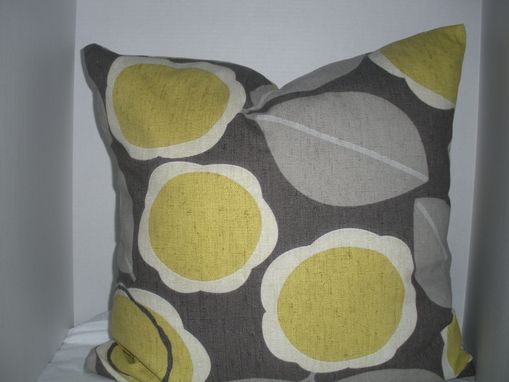 Custom Made 20 X 20 Square Pillow Covers Designs- Cotton Green, Dark And Light Gray
