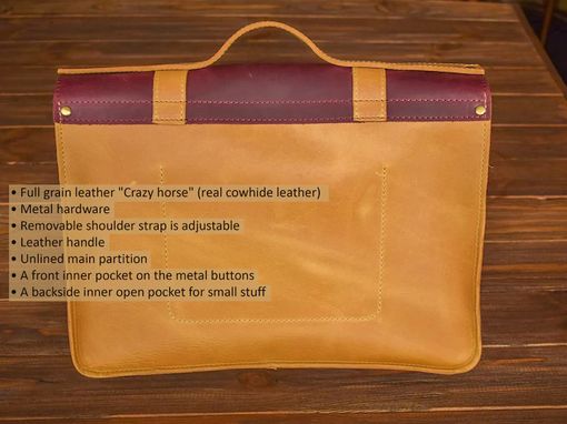 Custom Made Leather Laptop Bag Women/Leather Computer Bag Women/Laptop Briefcase