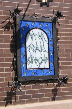 Custom Made Nail Shop Stained Glass Signs