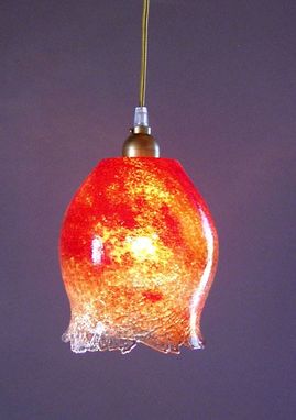 Custom Made Tuffo Crackle Pendant Lights