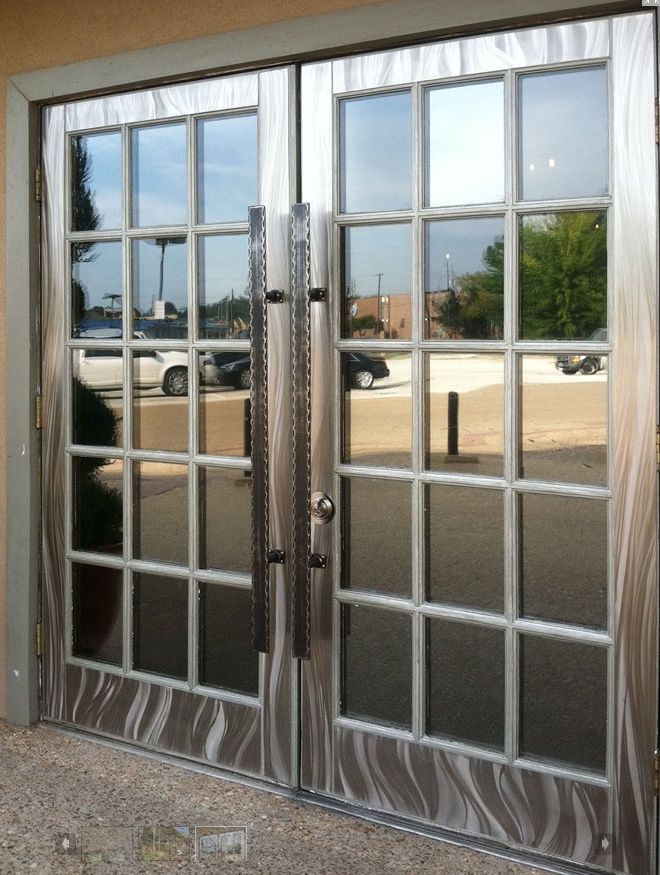 Custom Store Front Entry Door By Fusion Metal Art