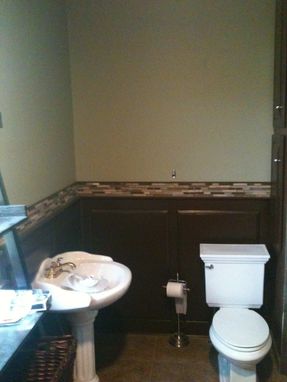 Custom Made Bathroom Wainscoting And Matching Frame & Panel Doors