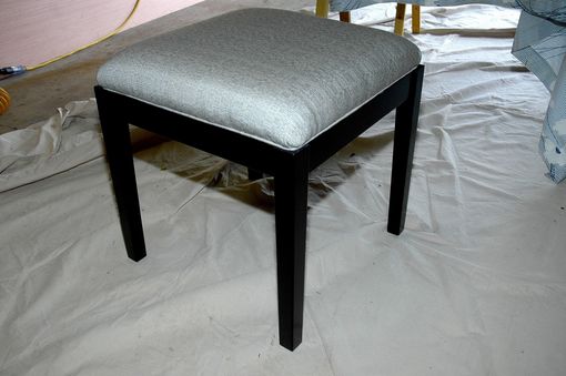 Custom Made Upholstered Vanity Stool
