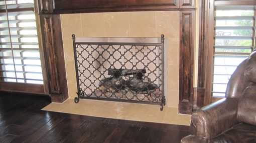 Custom Made Metal Fireplace Screen