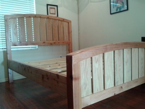 Custom Made Custom Queen Size Redwood Bed