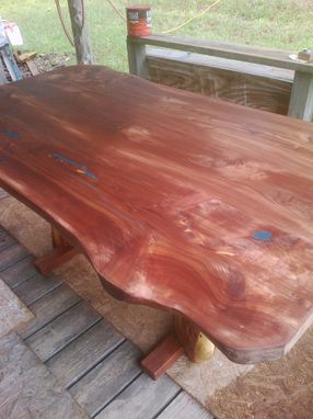 Custom Made Eastern Red Cedar Table (Heart Cedar)