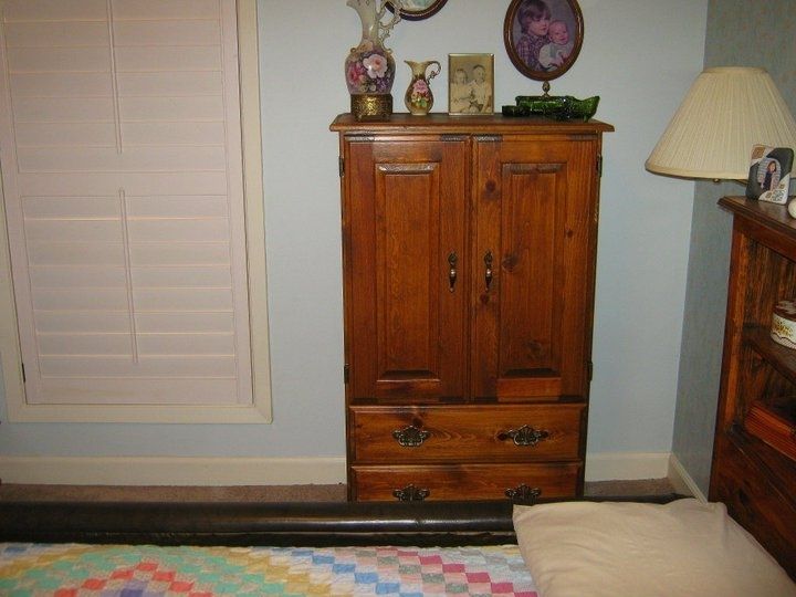 Hand Crafted Pine Bedroom Suite (Chest, Dresser, Waterbed Frame W