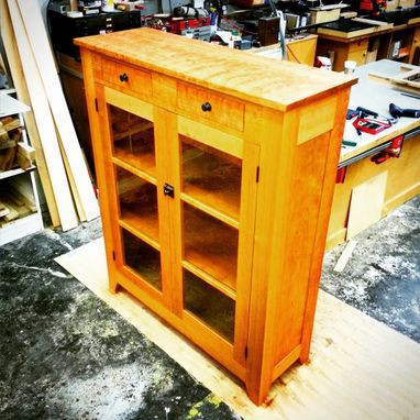 Custom Made Figured Cherry Storage Unit