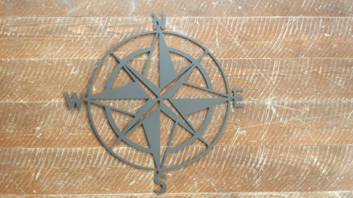 Custom Made Custom Metal Compass Rose Sign