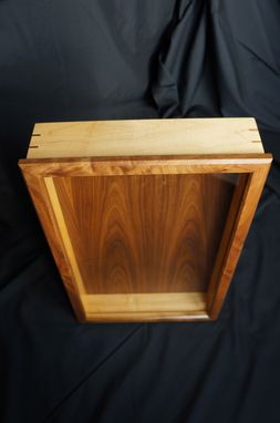 Custom Made Shadow Box-Solid Maple And Walnut