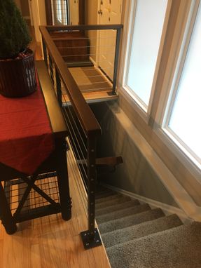 Custom Made Steel And Cable Railing