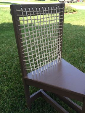 Custom Made The Modern Retro Shaker Inspired Rope Backed Chair