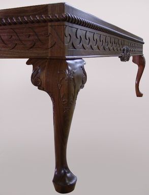 Custom Made Carved Cocktail Table