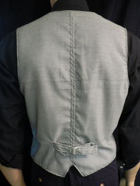 Custom Made Steampunk/Victorian Men's Houndstooth Vest