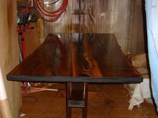 Custom Made Black Walnut Slab Table