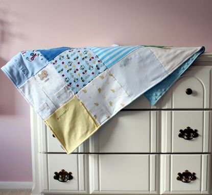 Custom Made Baby Clothes Memory Quilt