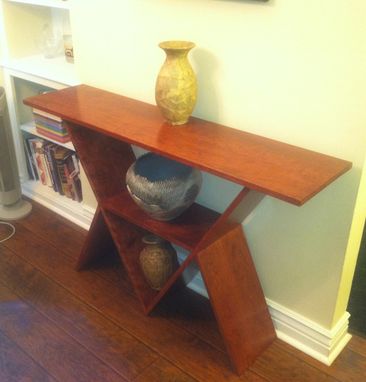 Custom Made Cherry Wood Hall Table Or Wine Cabinet