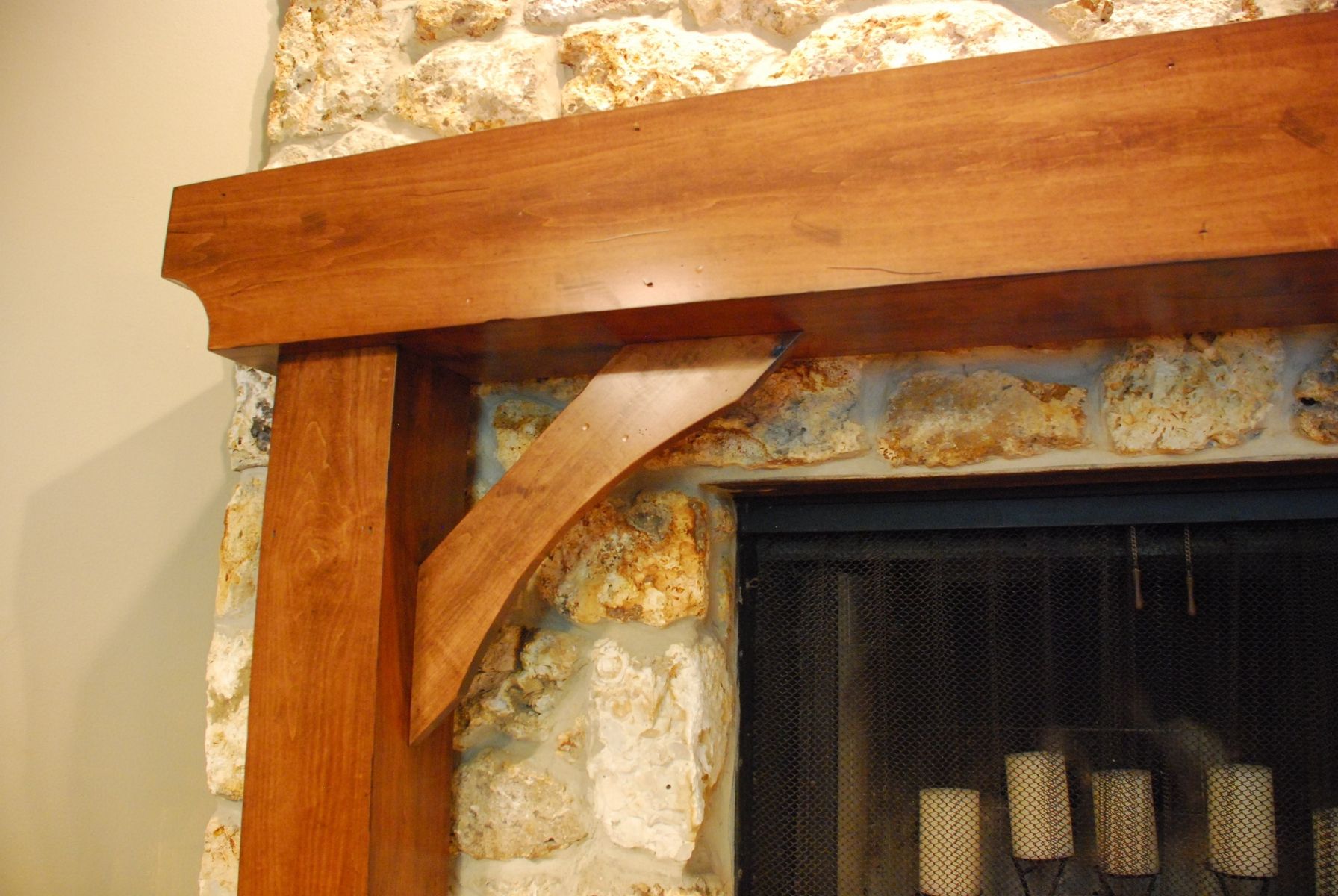 Handmade Fireplace Mantel by Lake Mary Woodworking