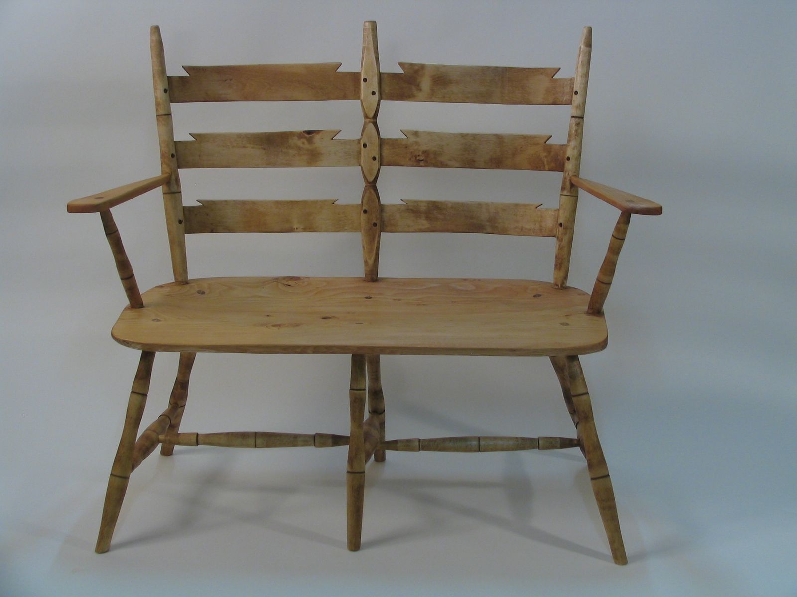 Handmade Windsor Bench by Silvertree Woodworking