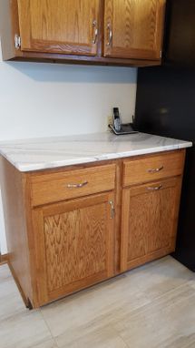 Custom Made Replacement Oak Base Kitchen Cabinets