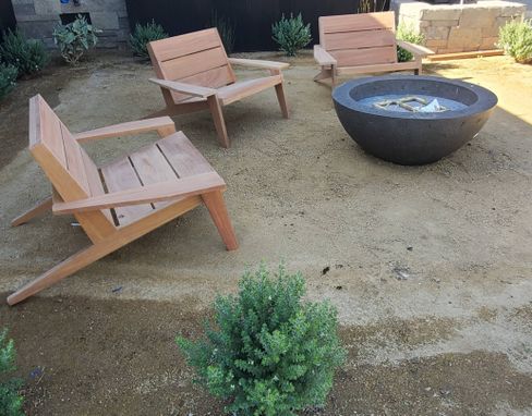 Hand Crafted Modern Teak Adirondack Outdoor Lounge Chair - Modarondack