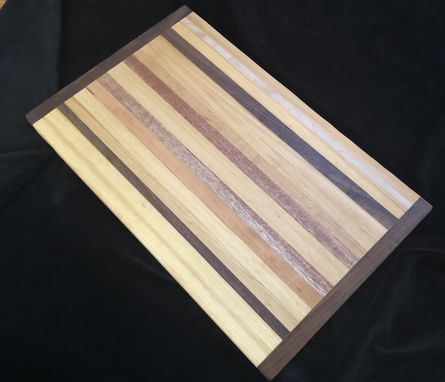 Custom Made Sampler Butcher Block Cutting Board Made With A Variety Of Hardwoods
