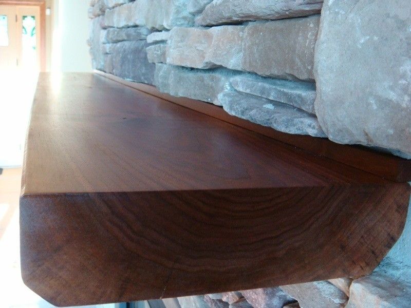 Handmade Mantel Shelf by Green River Woods, Inc.