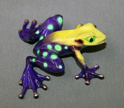 Custom Made Gorgeous Bronze Frog Figurine Statue Color Live Frogs Limited Edition Signed Numbered