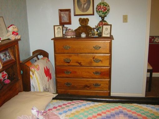 Custom Made Pine Bedroom Suite (Chest, Dresser, Waterbed Frame W/ Storage)