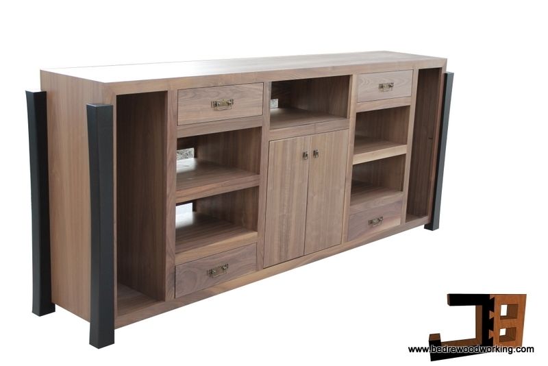 Custom Made Walnut Media by Bedre Woodworking