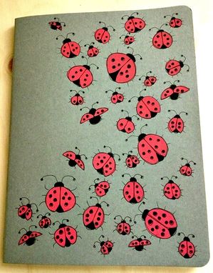 Custom Made Ladybug Hand Illustrated Moleskine Notebook