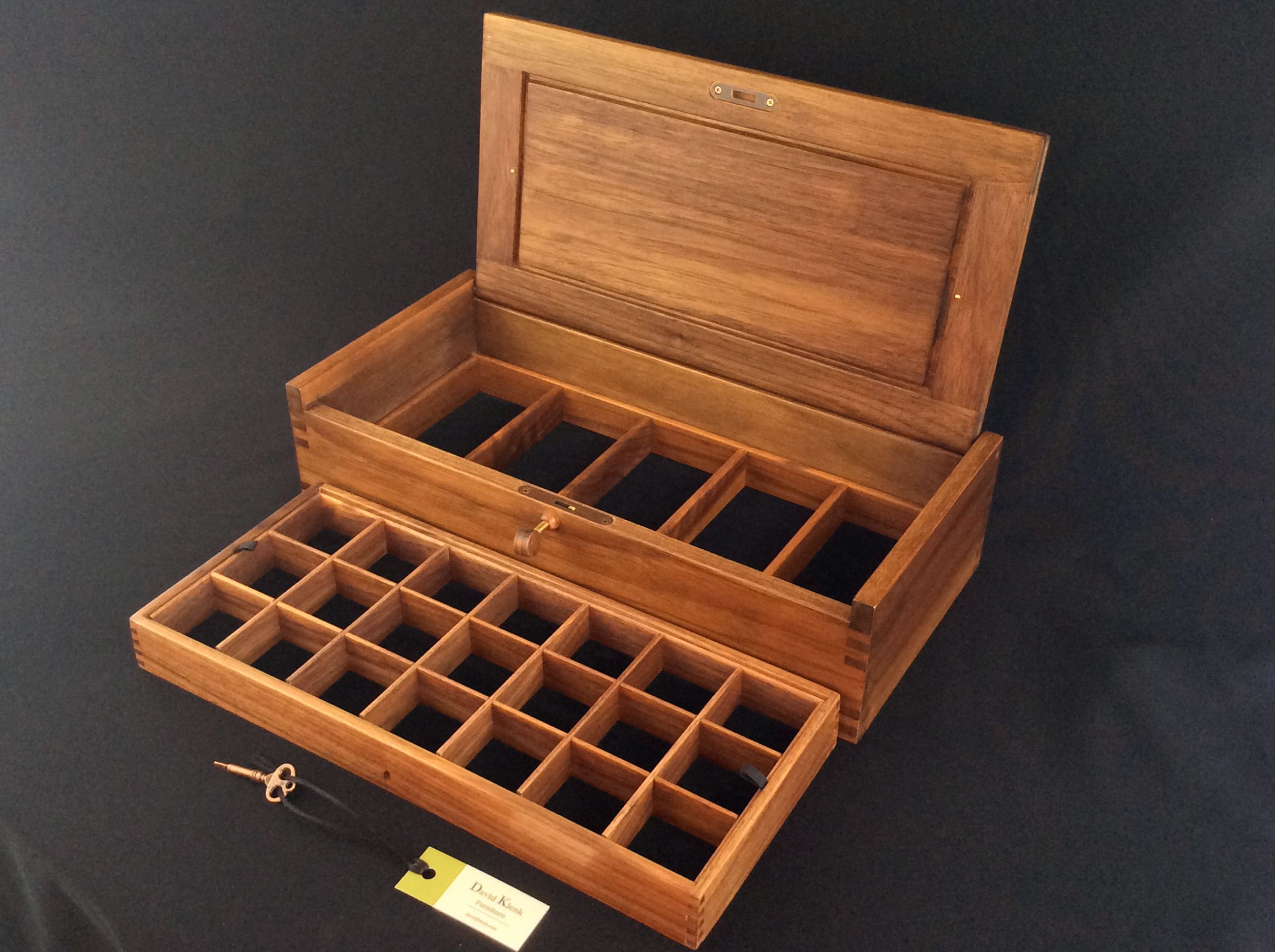 Hand Crafted Walnut Jewelry Box by David Klenk
