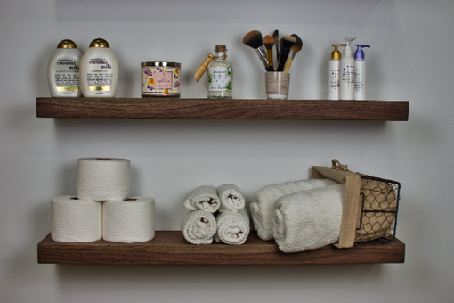 Custom Made Bathroom Wall Shelf, Bathroom Floating Shelves, Wooden Bathroom Shelves, Above Toilet Shelf