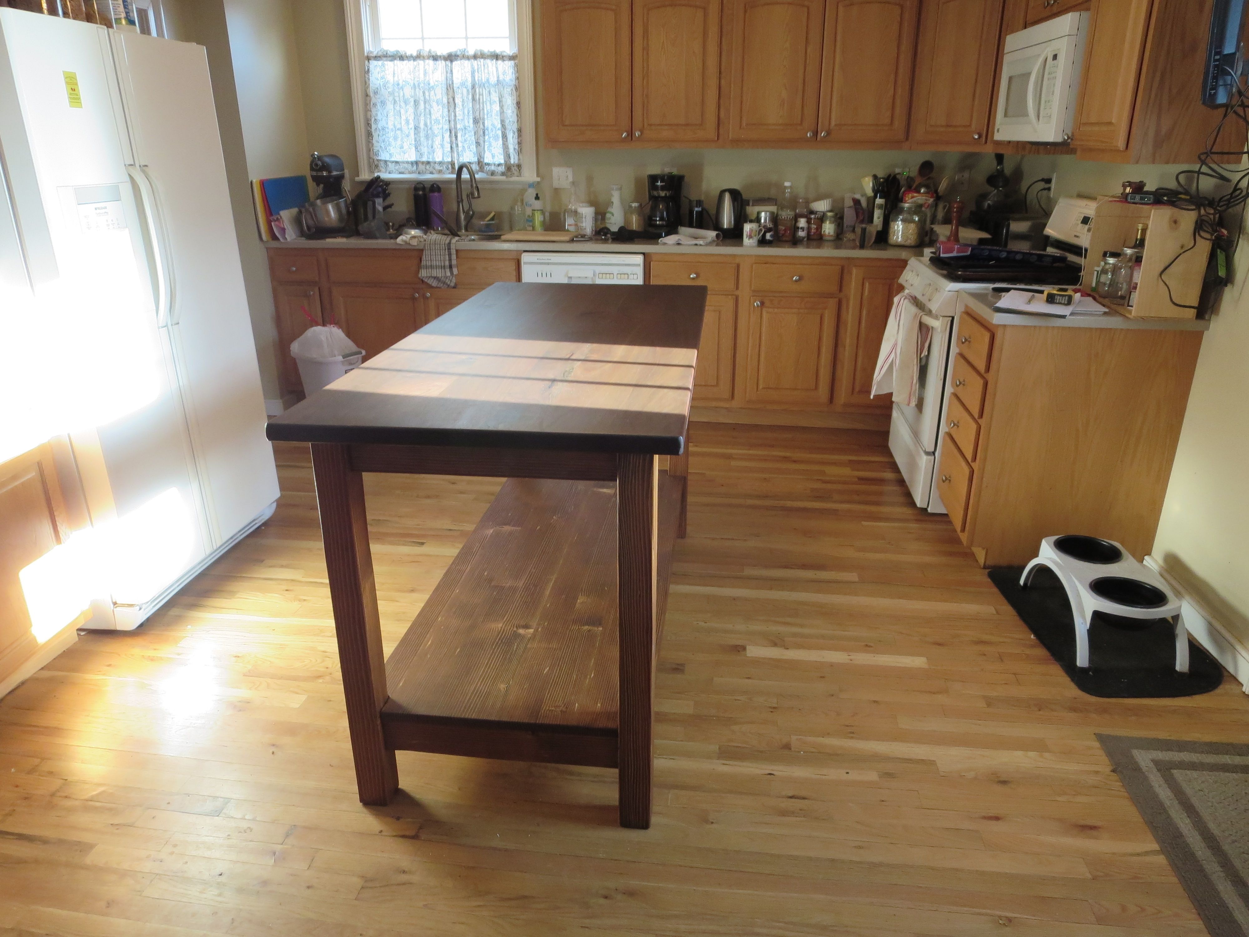 Hand Made Reclaimed Kitchen Island Butcher Block by Dan Fabian Custom