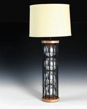 Custom Made Steel 12 Table Lamp